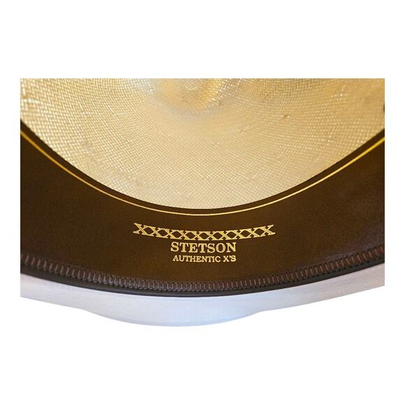 NWOT Stetson Maddock 10X Cowboy Straw Hat in Natural Cream Color (Size: 7) - Picture 12 of 12